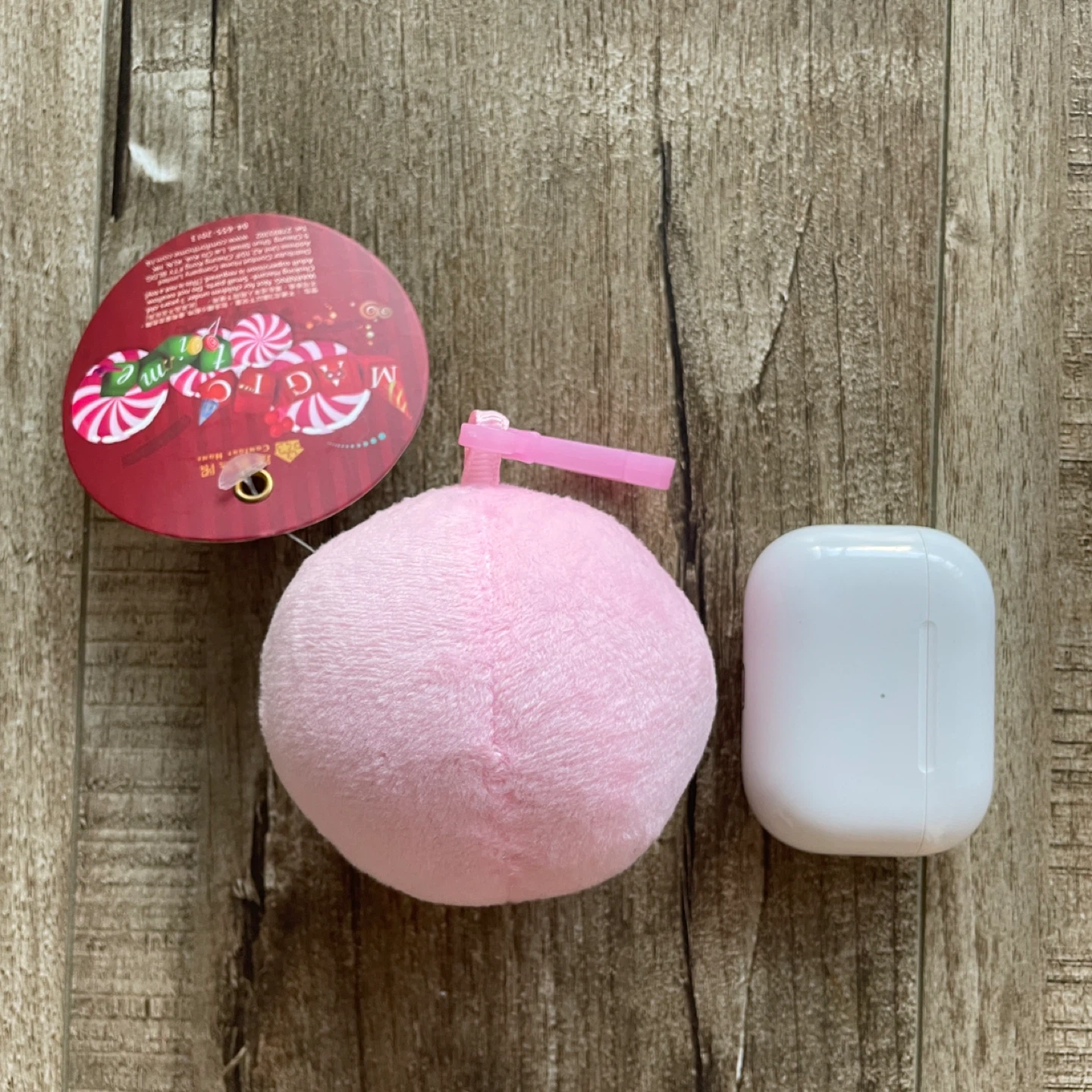 BRAND NEW 🥕 Pink Daruma Plush Charm - photo 2