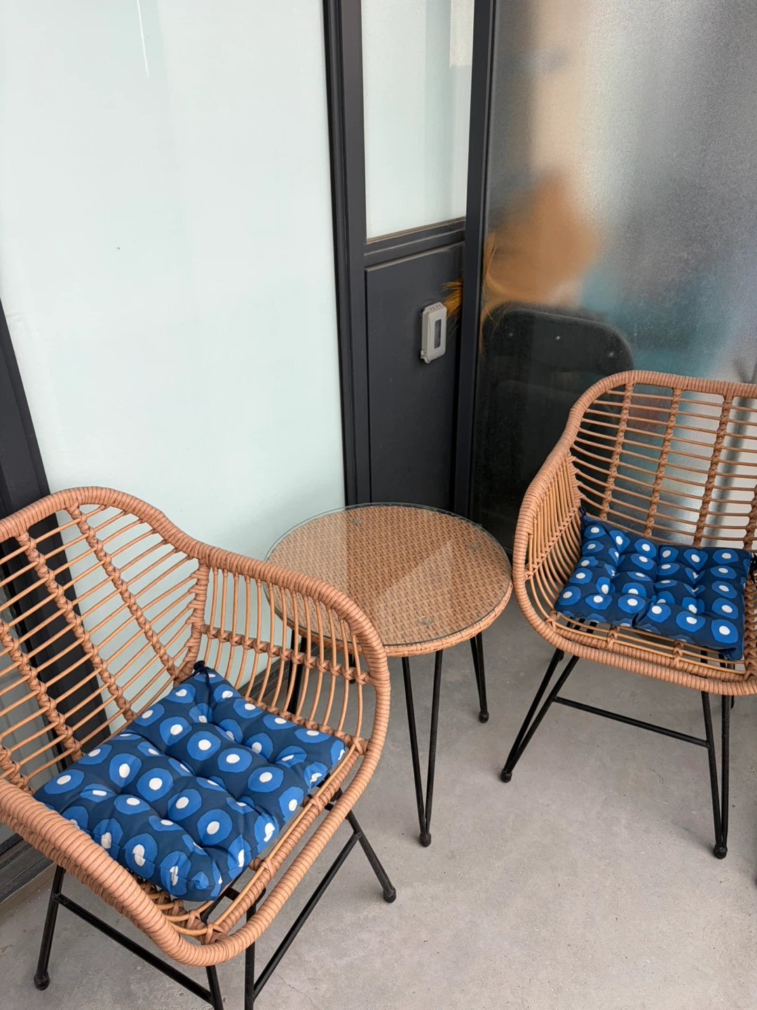 Like New Wicker Patio Set - Table and 2 Chairs - photo 4
