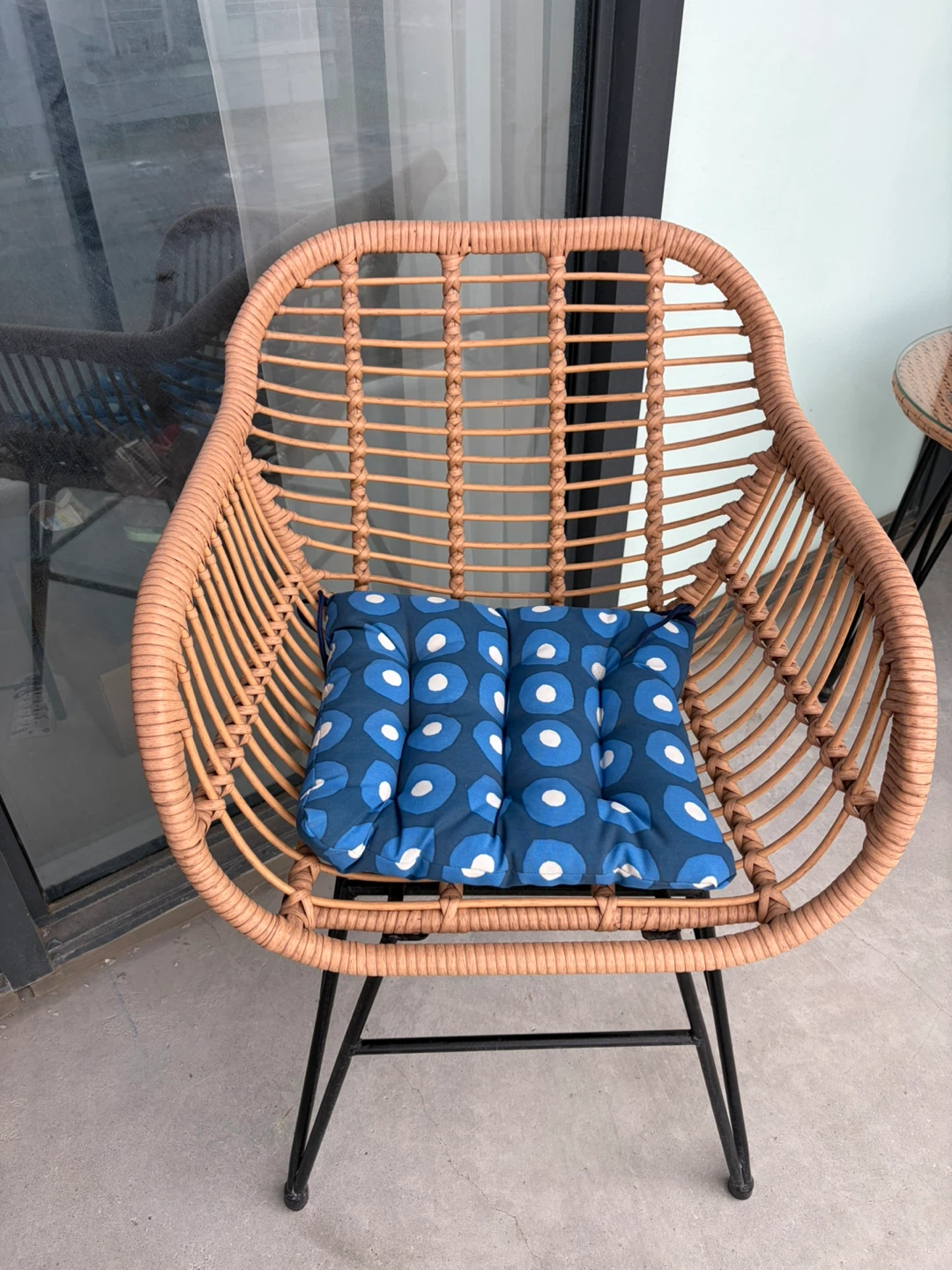 Like New Wicker Patio Set - Table and 2 Chairs - photo 2