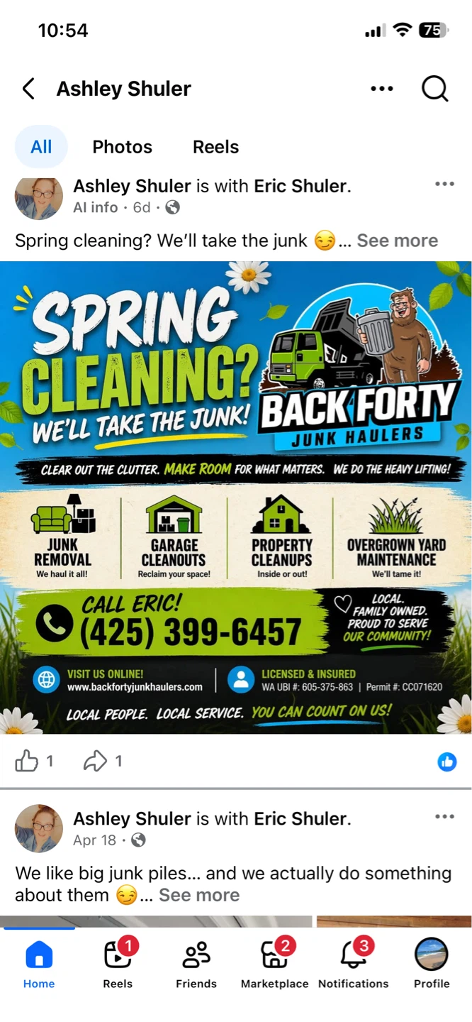 Back Forty Junk Haulers Spring Cleaning Service