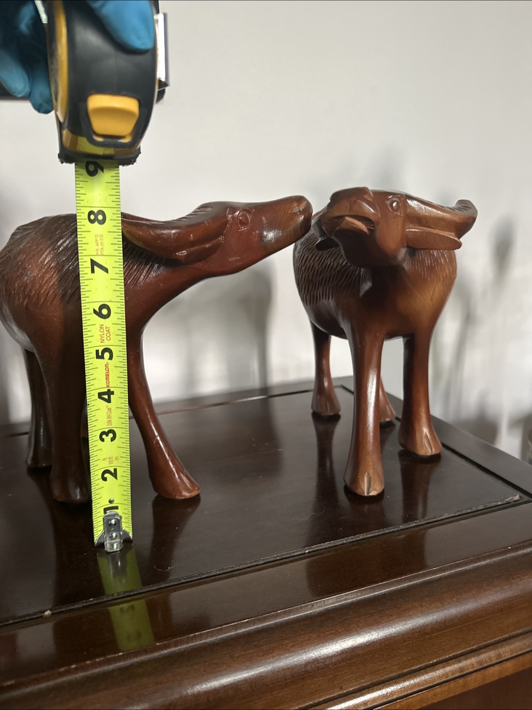 Wooden Water Buffalo Figurines Set - photo 2