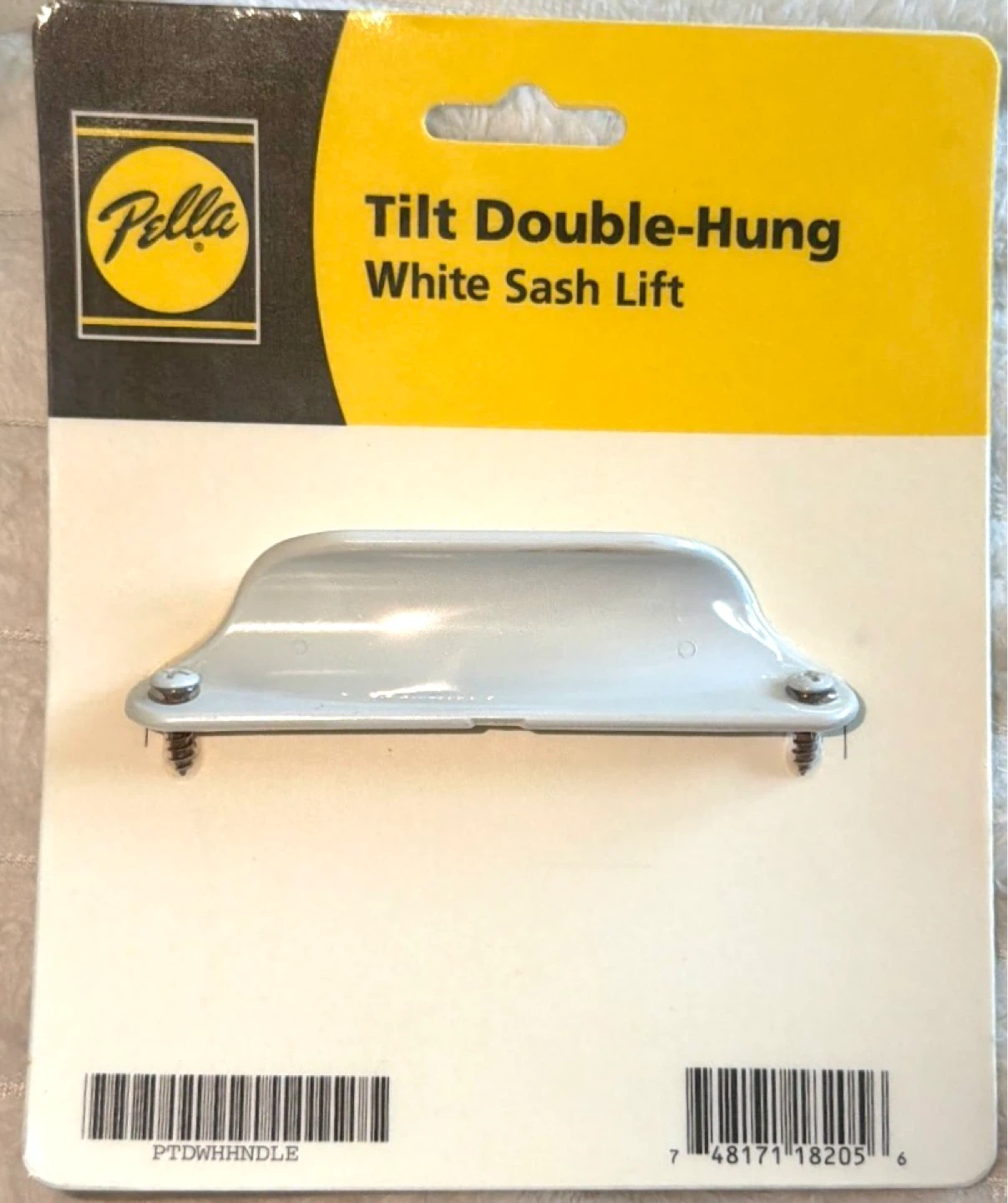 Pella ProLine White Tilt Double-Hung Window Lift Handle New!