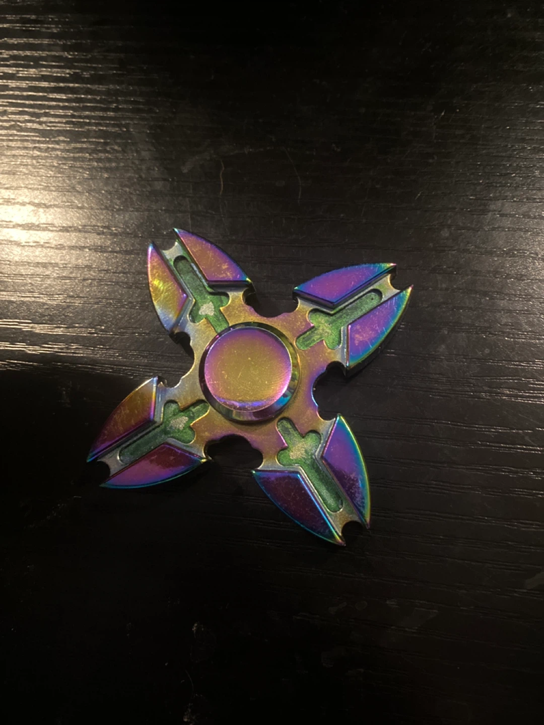 Rainbow Metal Fidget Spinner