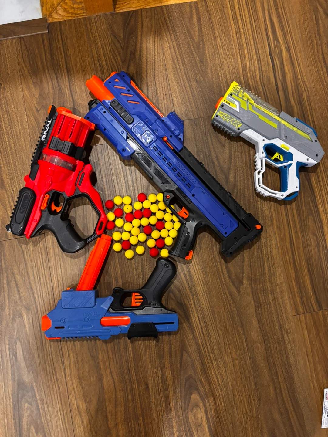 Nerf Rival and Hyper Blasters with Darts