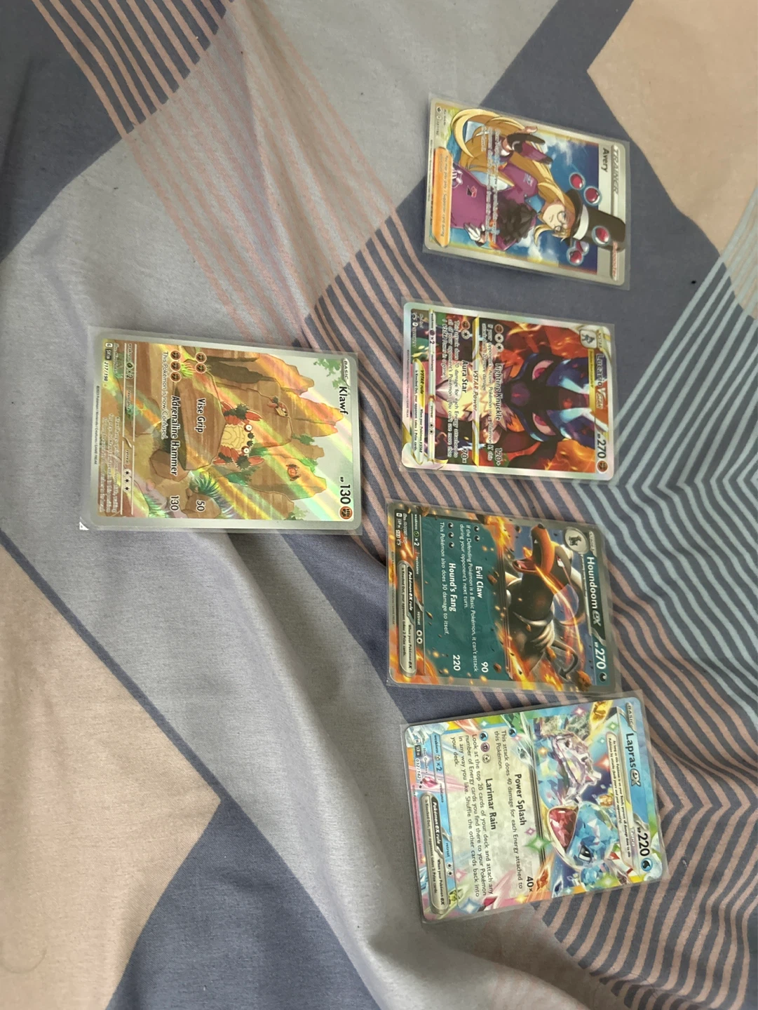 Pokemon Cards Lot - Klawf, Houndoom EX, Lapras EX, Avery