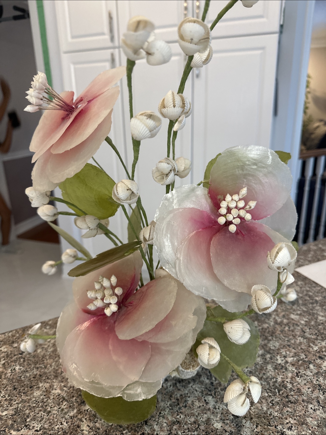 Decorative Artificial Flowers with Seashell Accents - photo 2