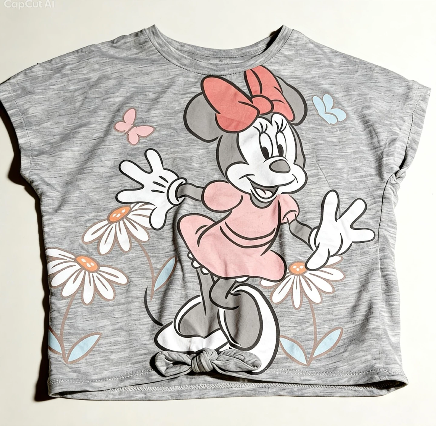 Girls' Gray Minnie Mouse T-Shirt size 5