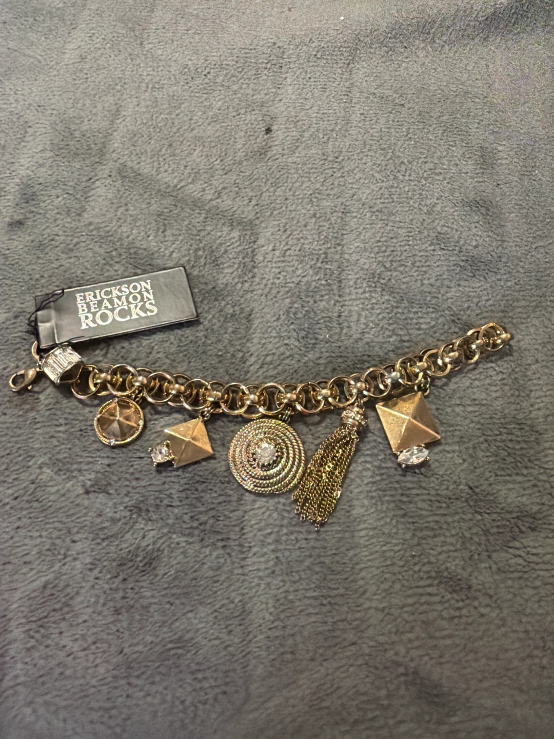 Erickson Beamon Rocks Charm Bracelet