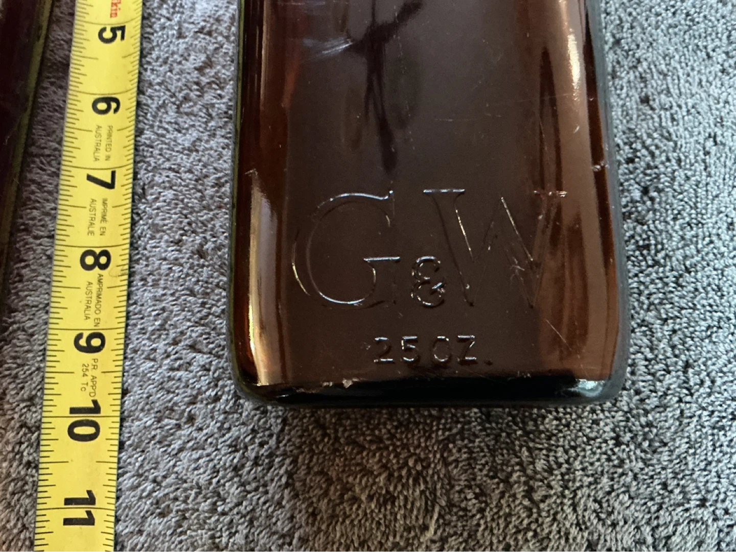 2. 1950’s G&W GOODERHAM WORTS 25oz Brown Whisky Bottles - photo 2
