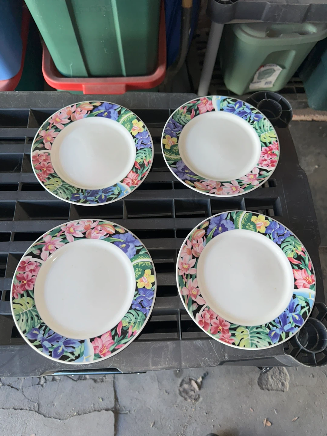 Tropical Floral Dinnerware Set - photo 3