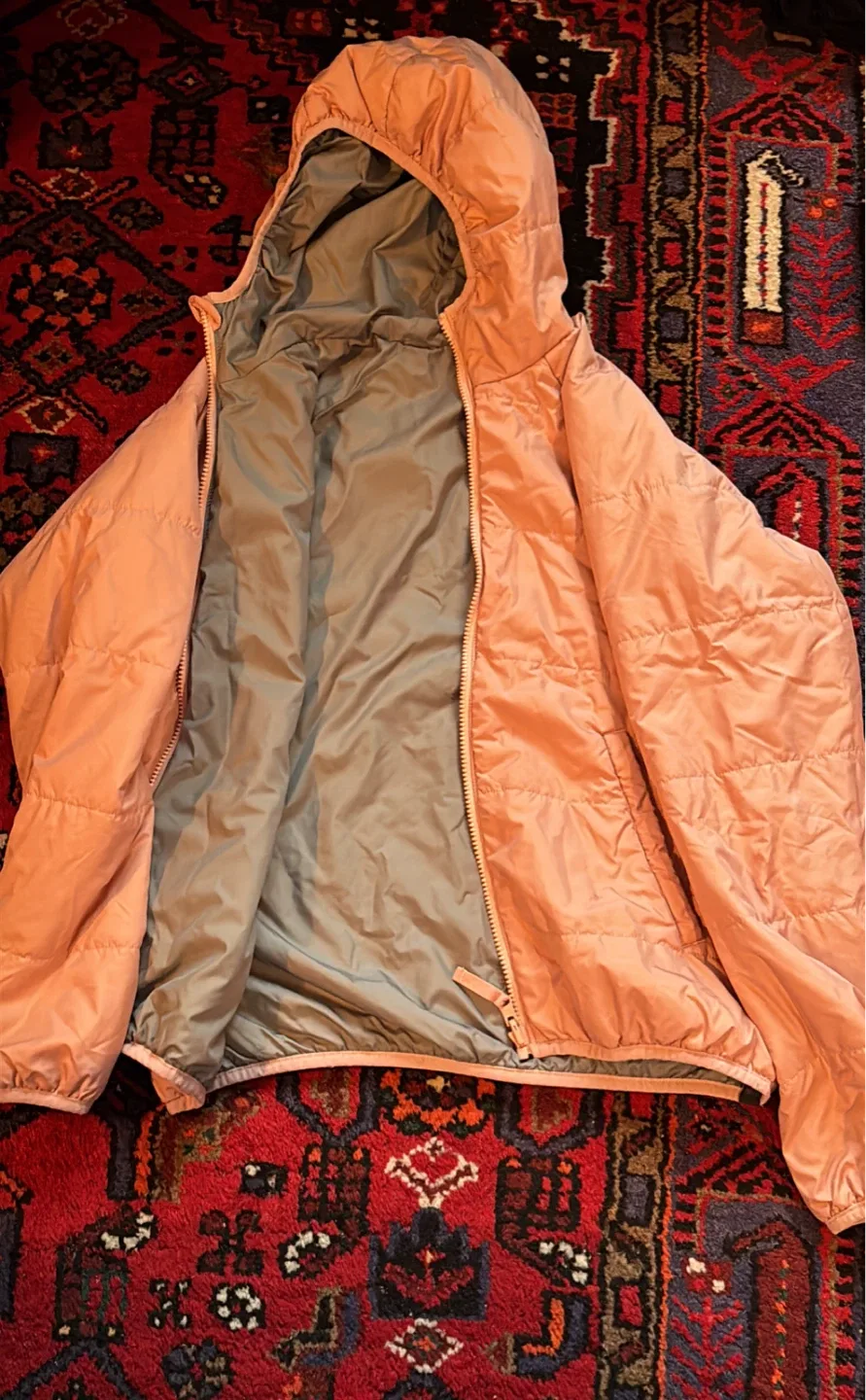 Pink Puffer Jacket with Hood