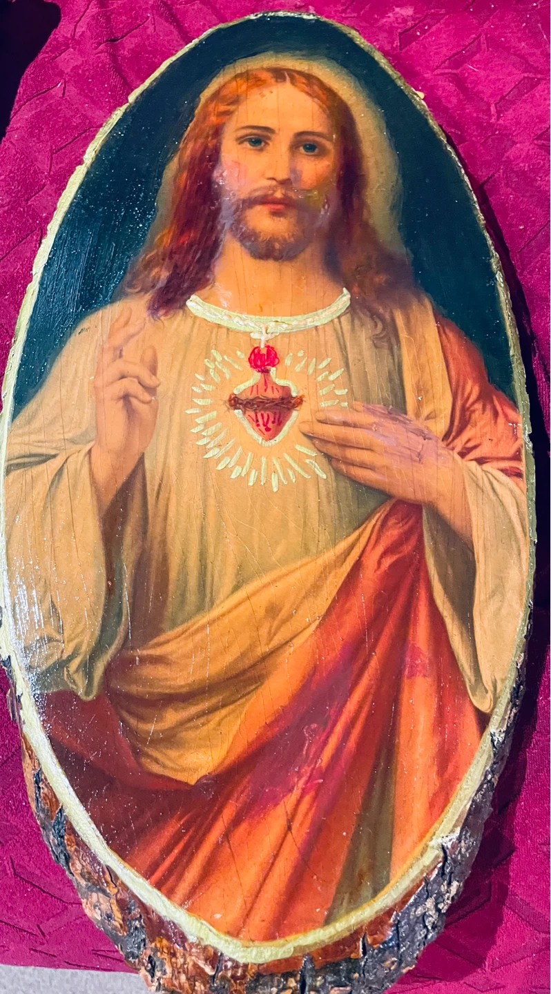 Religious Art Wood Slice Wall Hangings - photo 2