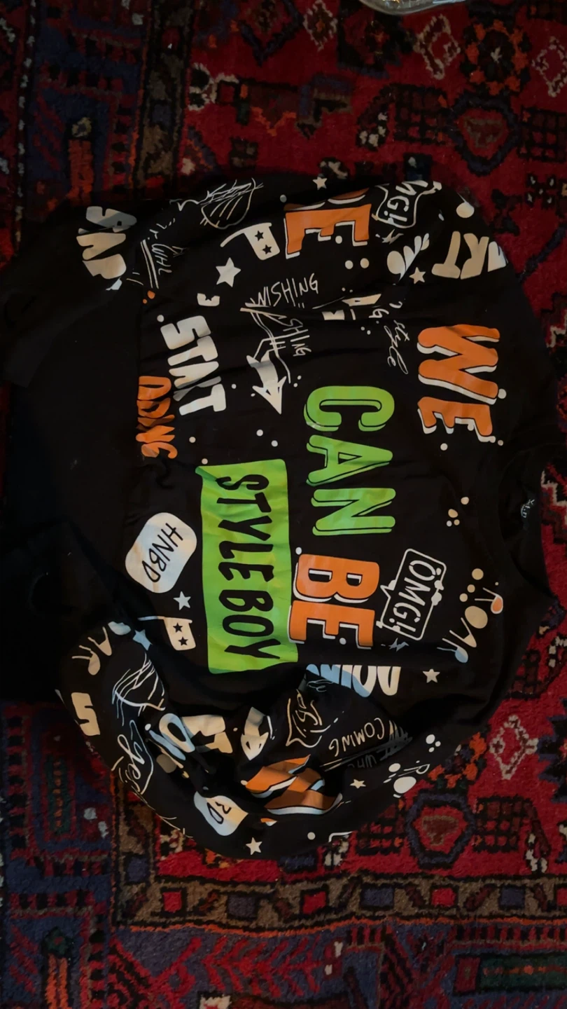 Black Graphic Print T-Shirt