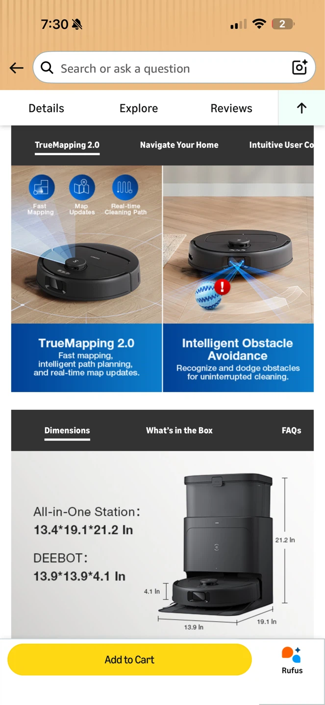 ECOVACS DEEBOT N30 OMNI Robot Vacuum & Mop ✨🤖 - photo 3