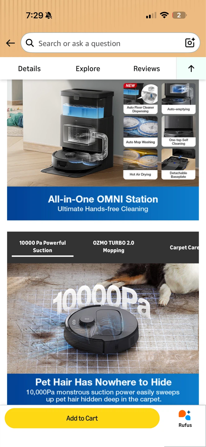 ECOVACS DEEBOT N30 OMNI Robot Vacuum & Mop ✨🤖 - photo 2