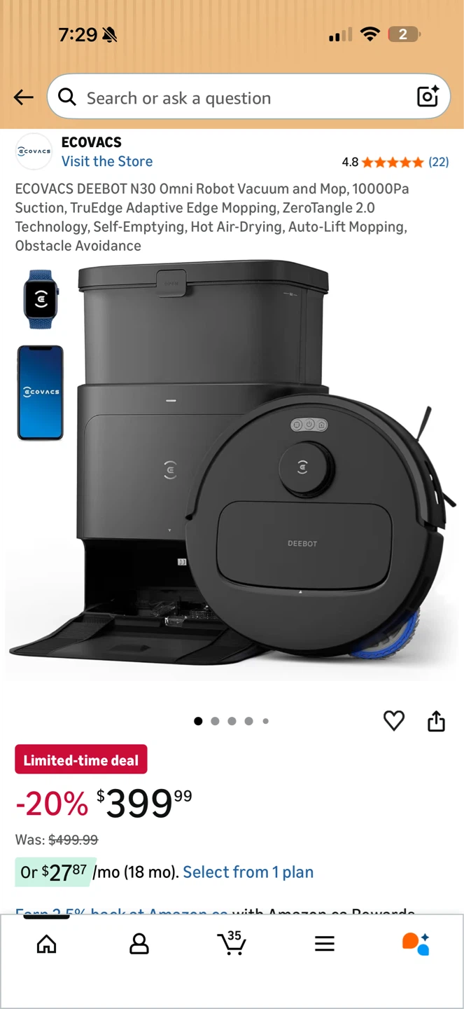 ECOVACS DEEBOT N30 OMNI Robot Vacuum & Mop ✨🤖
