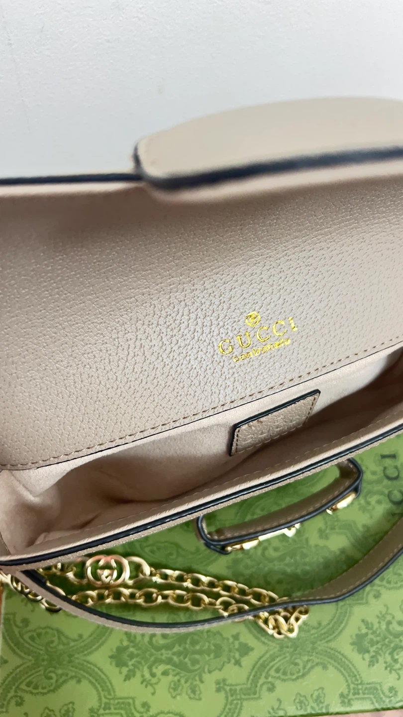 Gucci Horsebit Shoulder Bag - Beige/Cream - photo 2