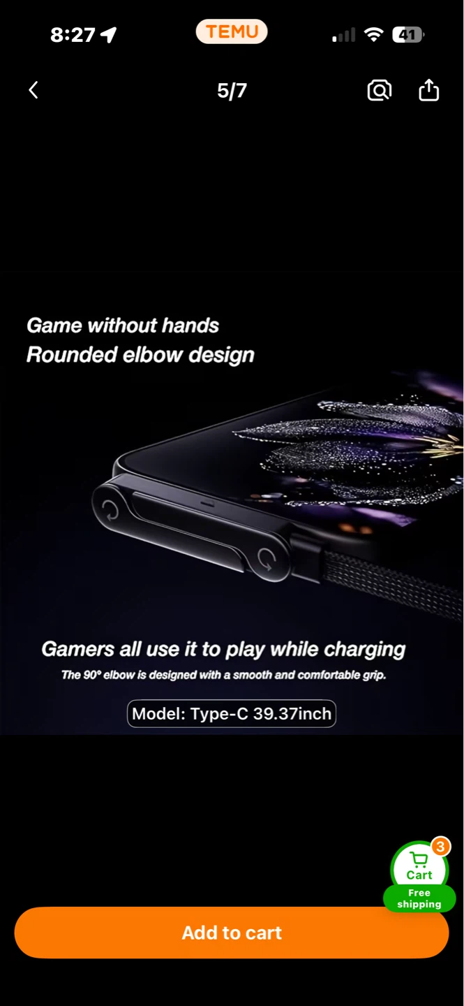 2-in-1 Foldable Phone Stand & 240W Fast Charging Data Cable - photo 5