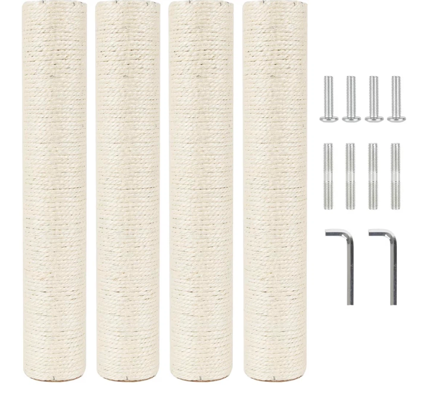 4 Pack Cat Scratching Post Replacement Parts - 40cm