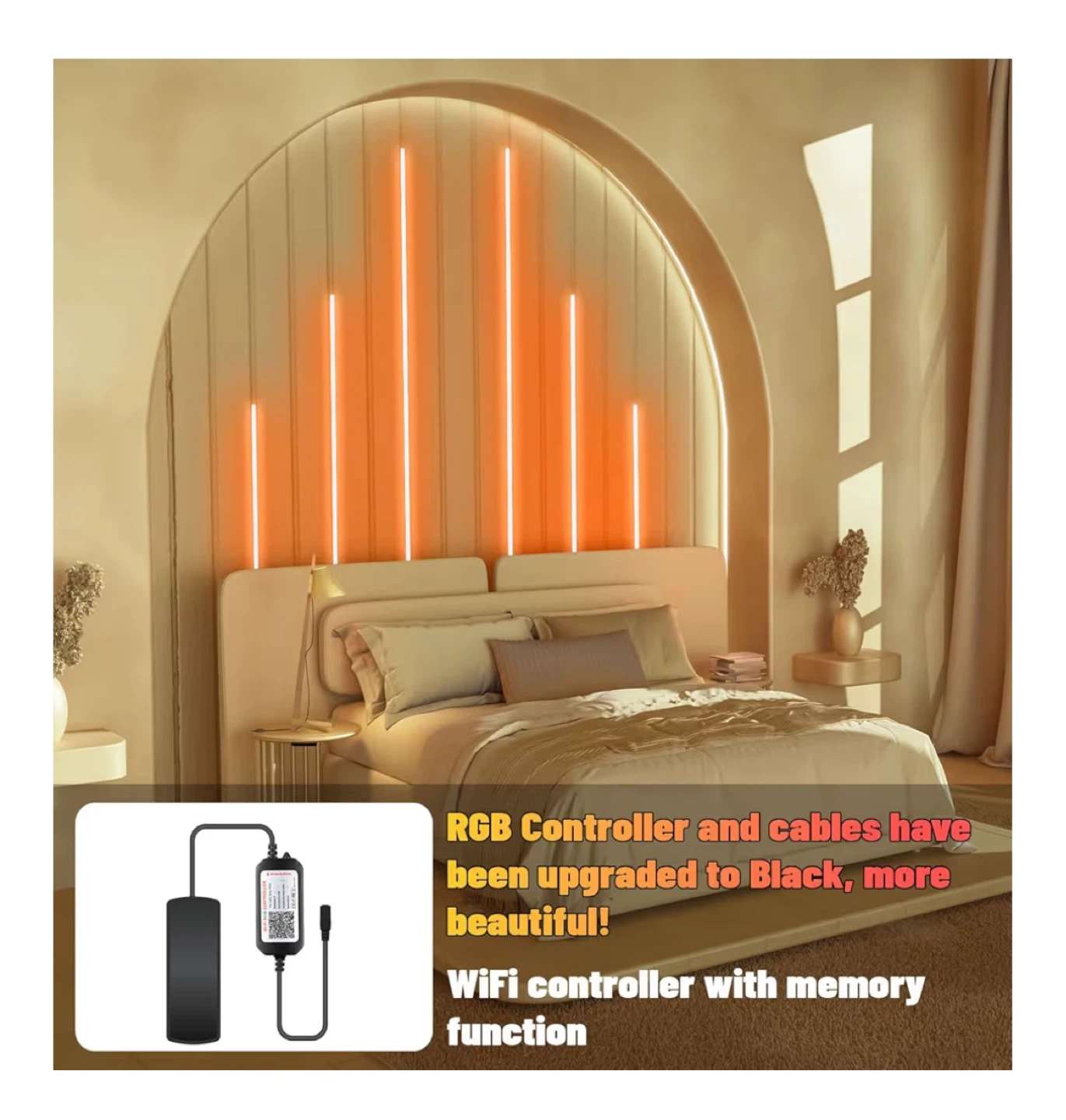 RGB LED Strip Lights for Acoustic Panels - 5 Pack - photo 2