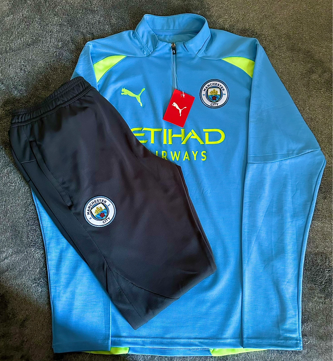 Puma Manchester City Training Top & Pants Set