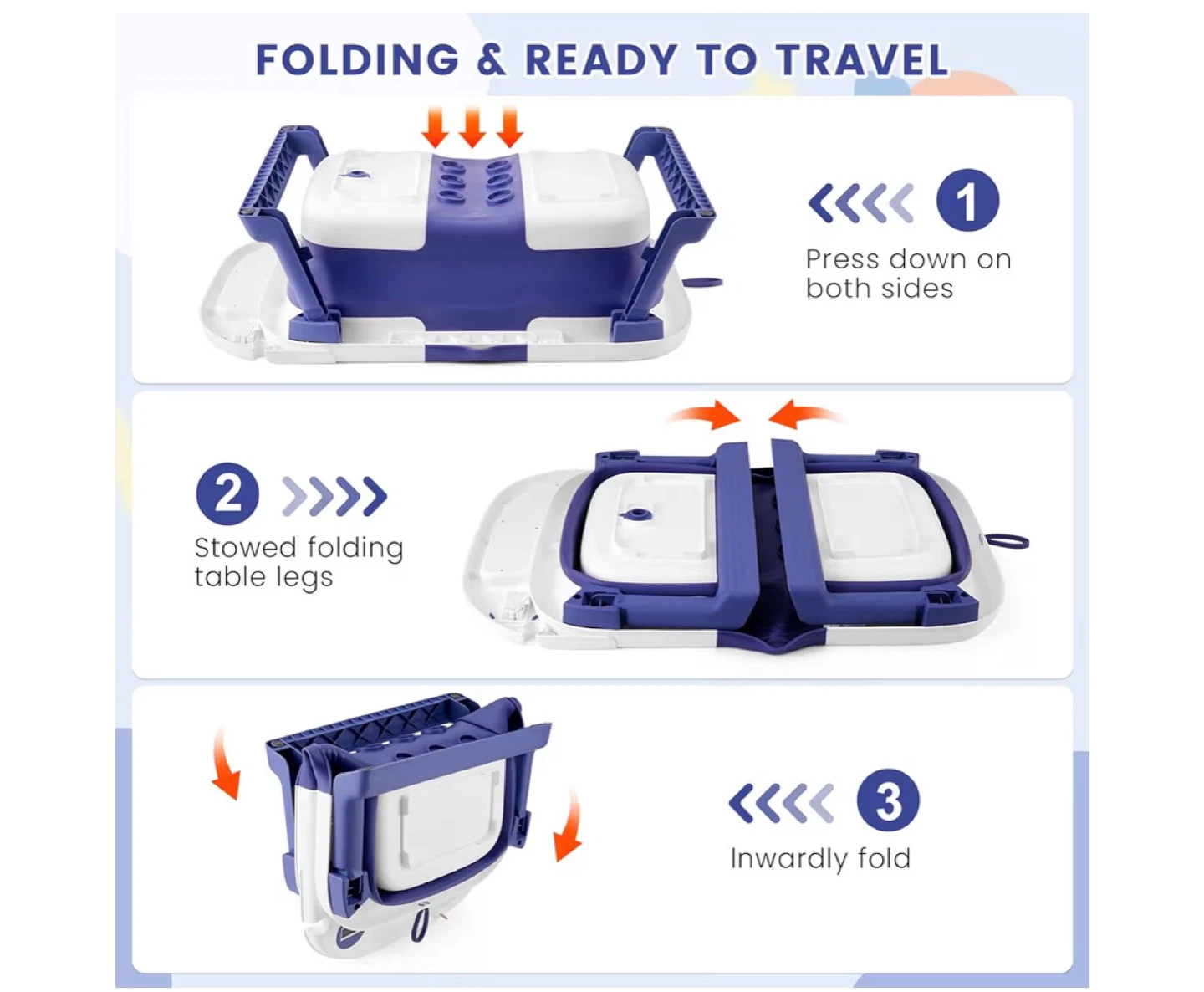 Folding Baby Bathtub brand new  with Temperature Display - photo 3