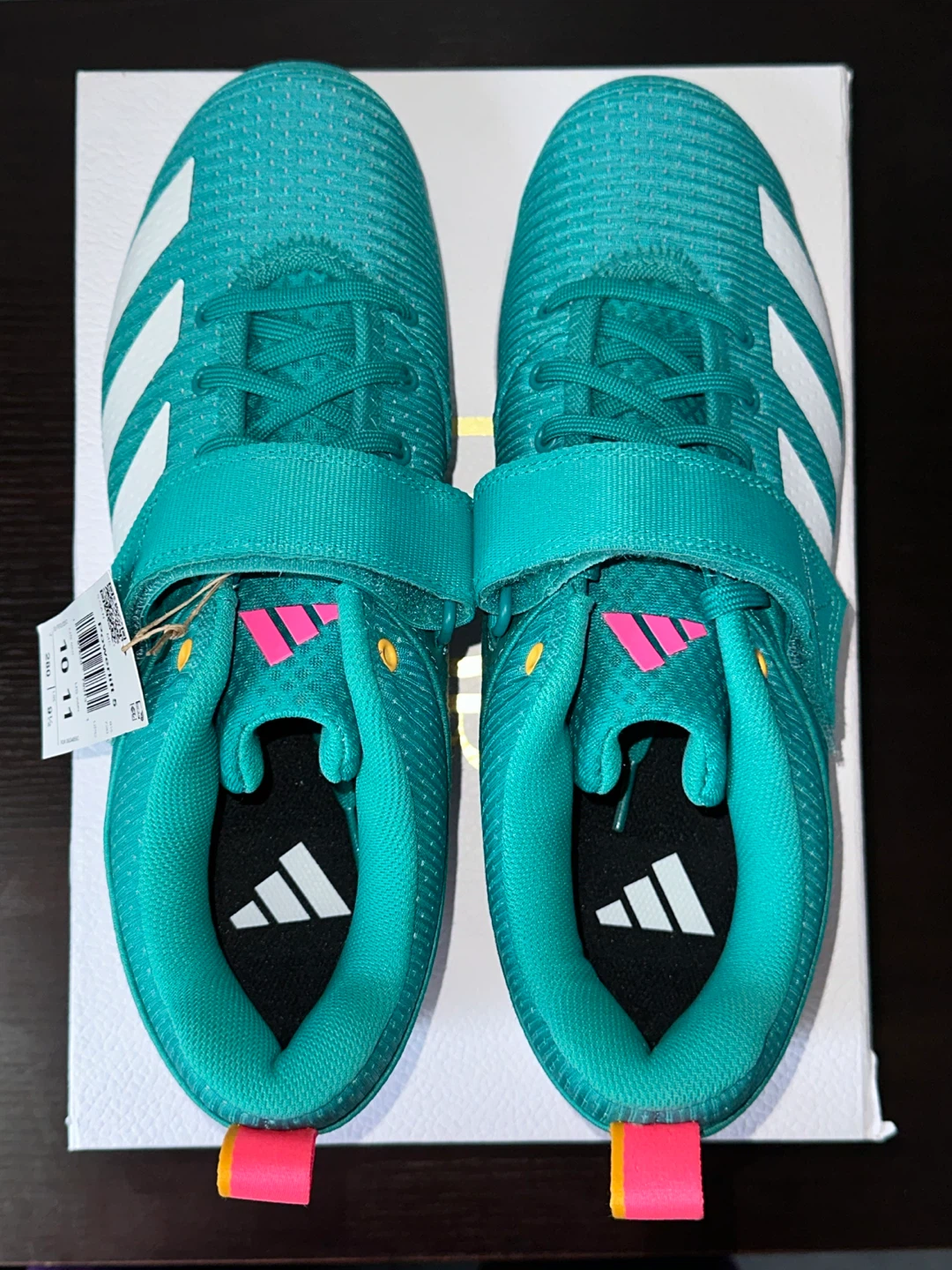 Adidas Powerlift 5 Weightlifting Shoes - Teal/White - Size 10.5 - photo 2