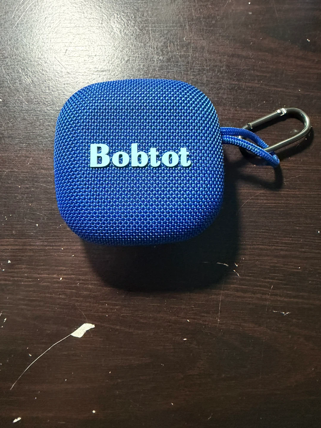 Bobtot Blue Portable Bluetooth Speaker with Carabiner