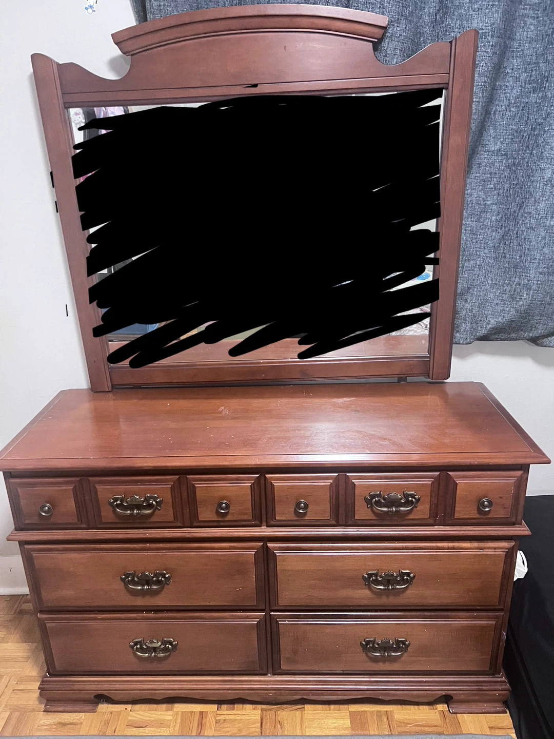 Wooden Dresser with Mirror - photo 3