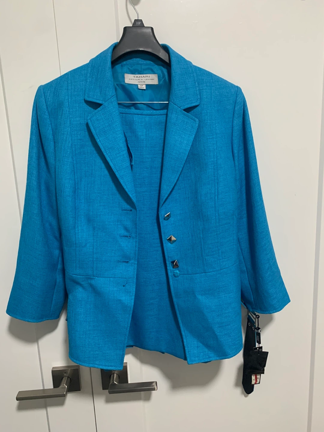 Tahari Blue Suit Size 10 petite - photo 4
