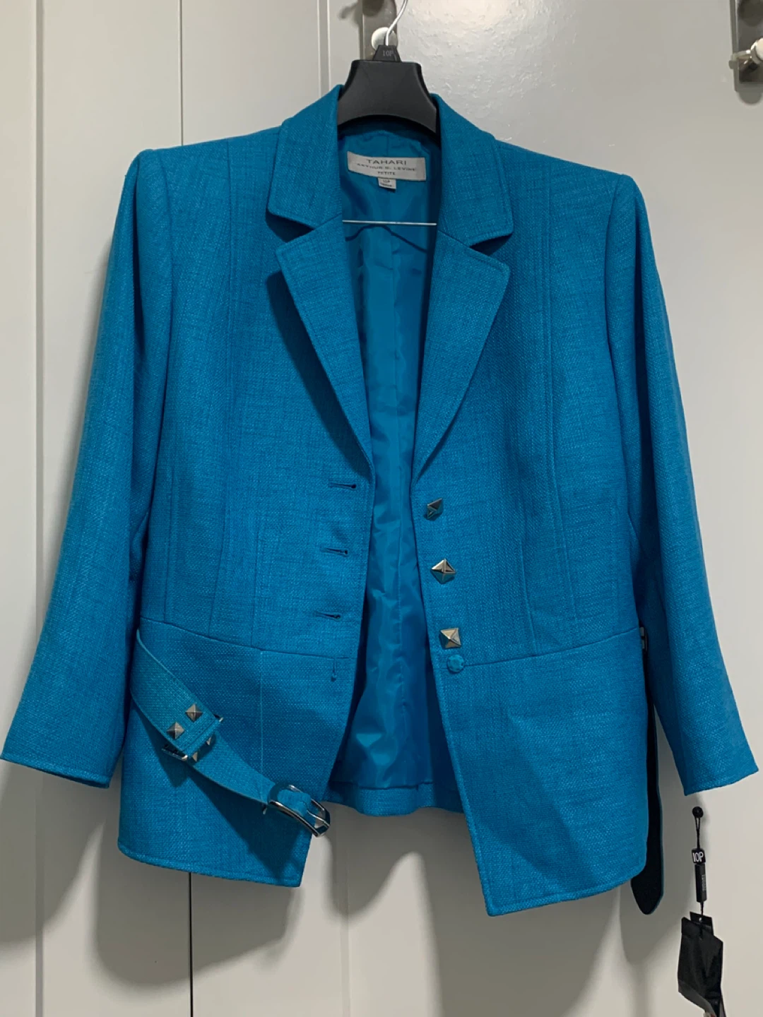 Tahari Blue Suit Size 10 petite - photo 3