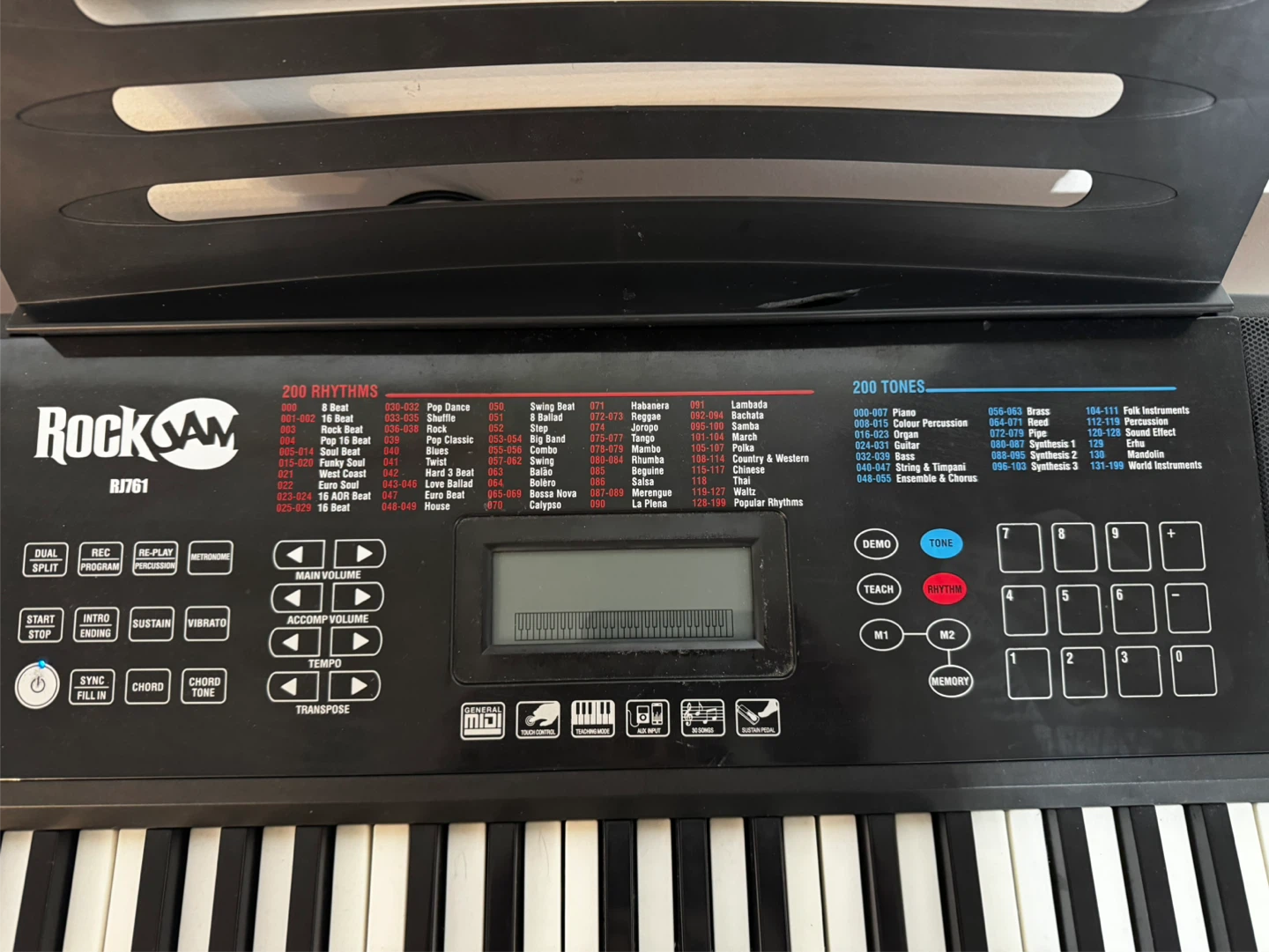RockJam BJ761 Electronic Keyboard with Stand - photo 4