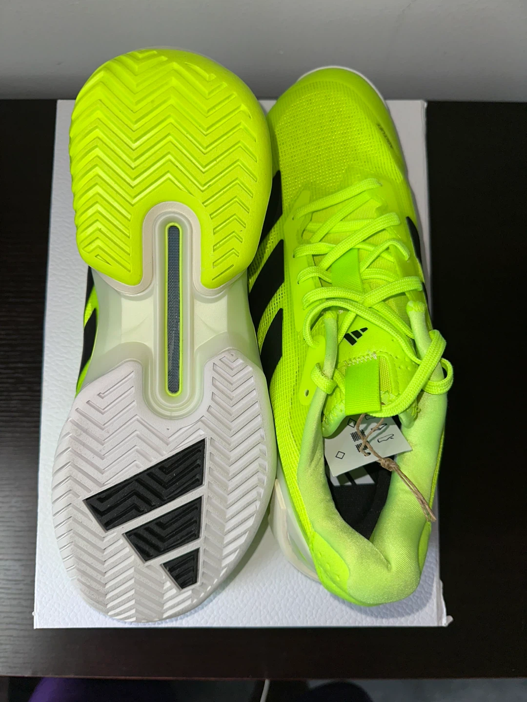 Adidas Adizero Tennis Shoes - Neon Yellow - photo 4