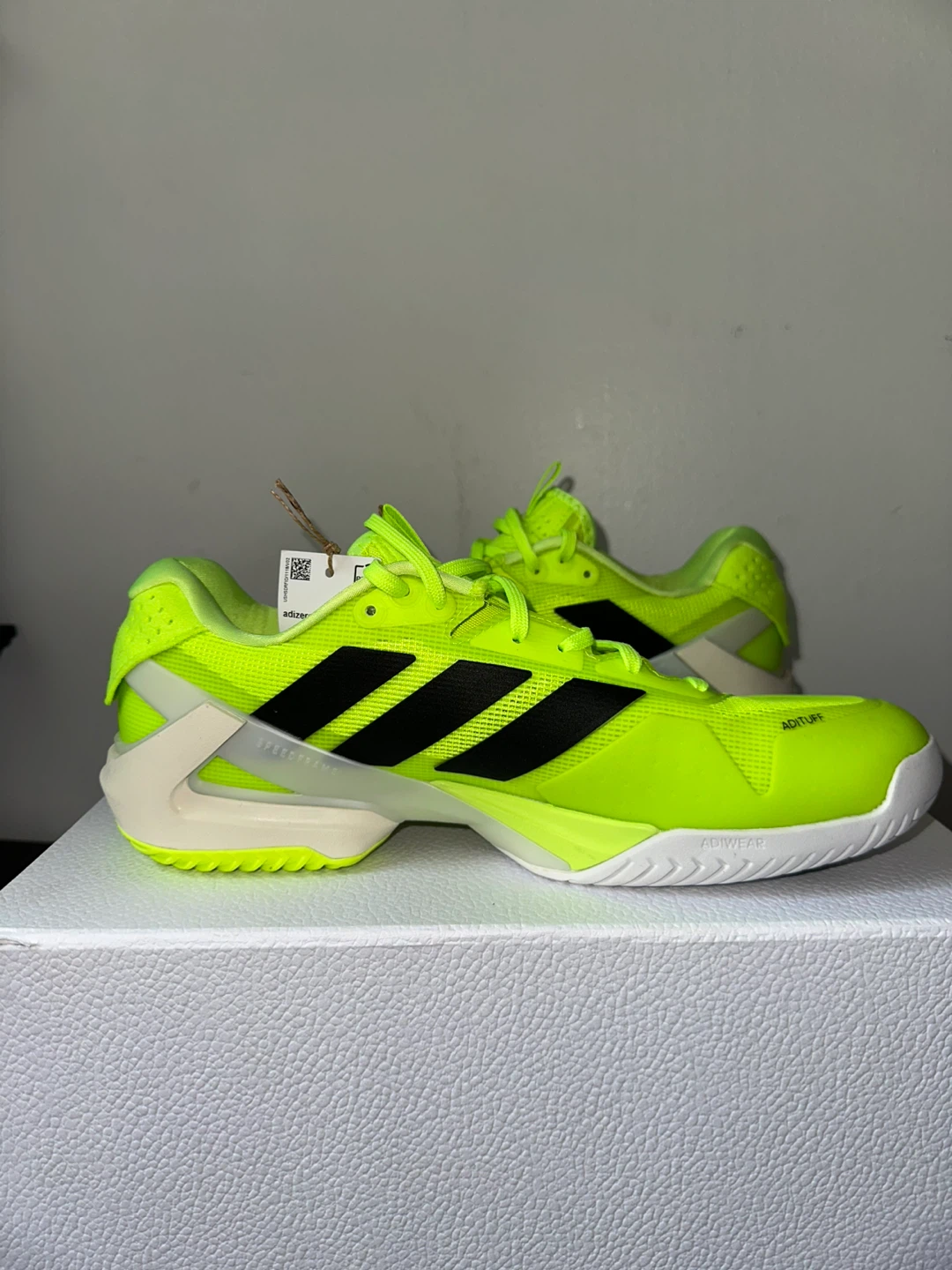 Adidas Adizero Tennis Shoes - Neon Yellow - photo 2