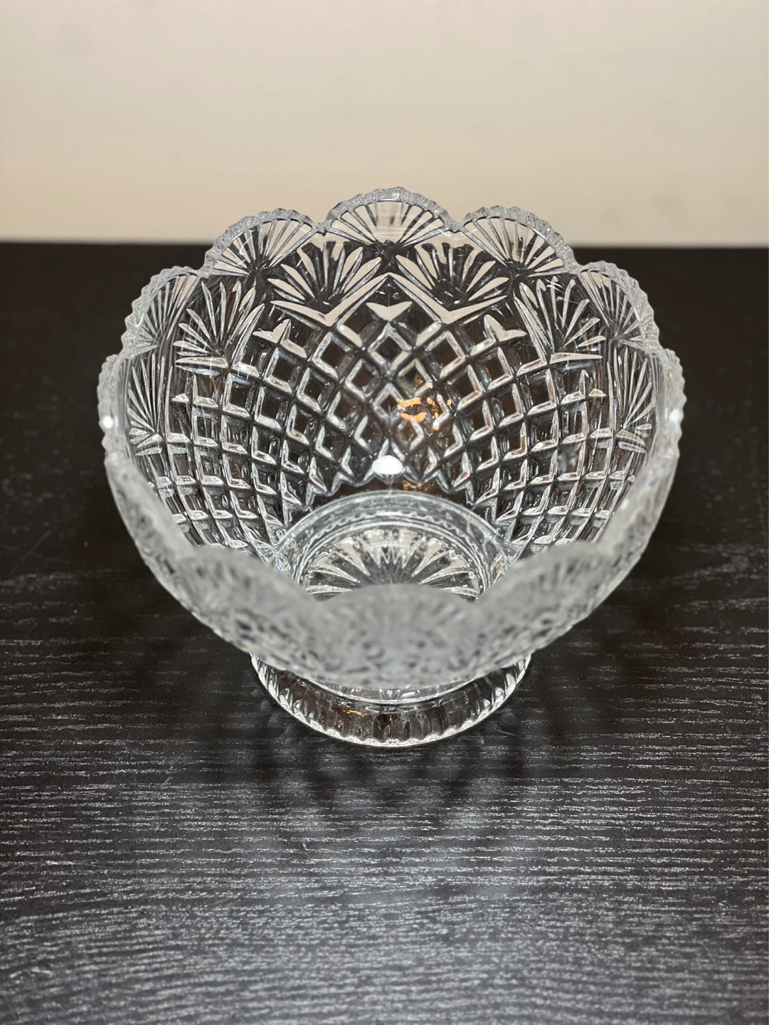 Imperial Crystal Clara 6” Pedestal Bowl 24% Lead Crystal - photo 3