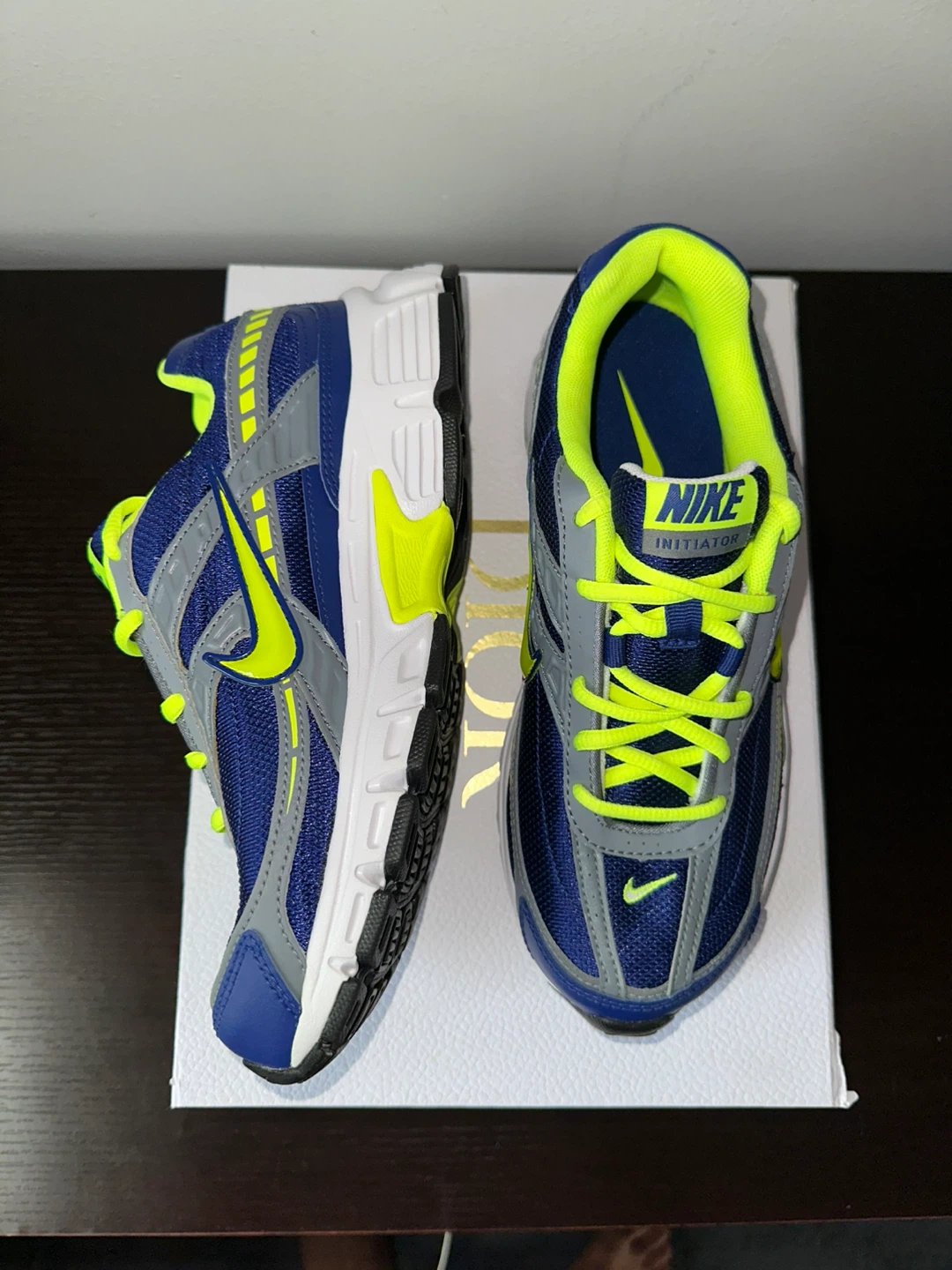 Nike Initiator Blue Neon Running Shoes - photo 2