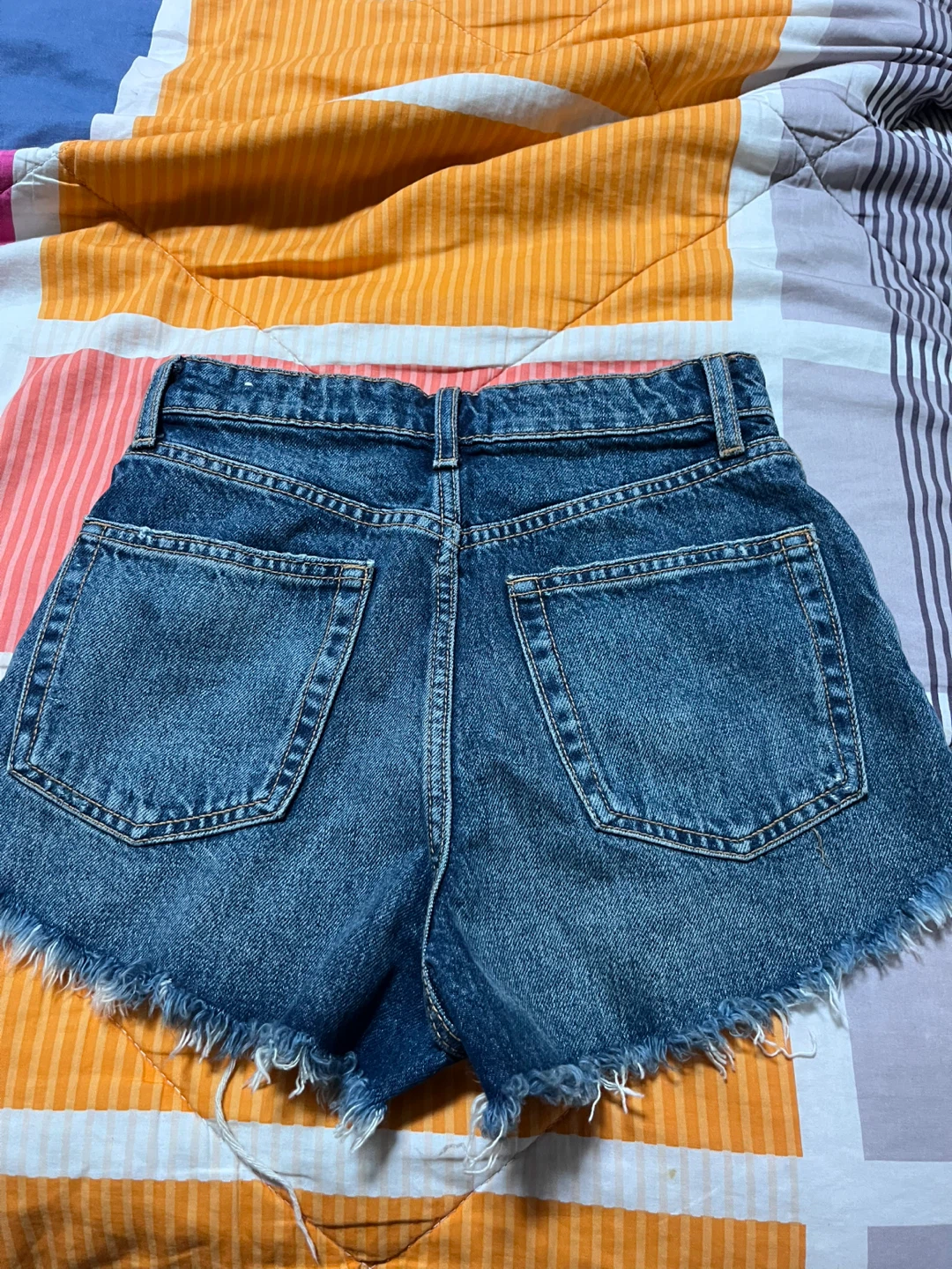 ZARA Denim Distressed Cutoff Shorts - photo 2
