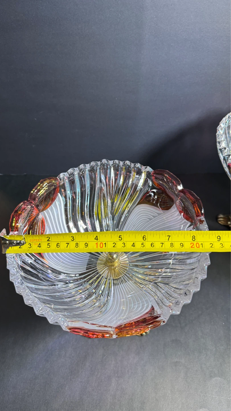 Set of 2 Vintage Crystal Pedestal Candy Dishes - photo 3