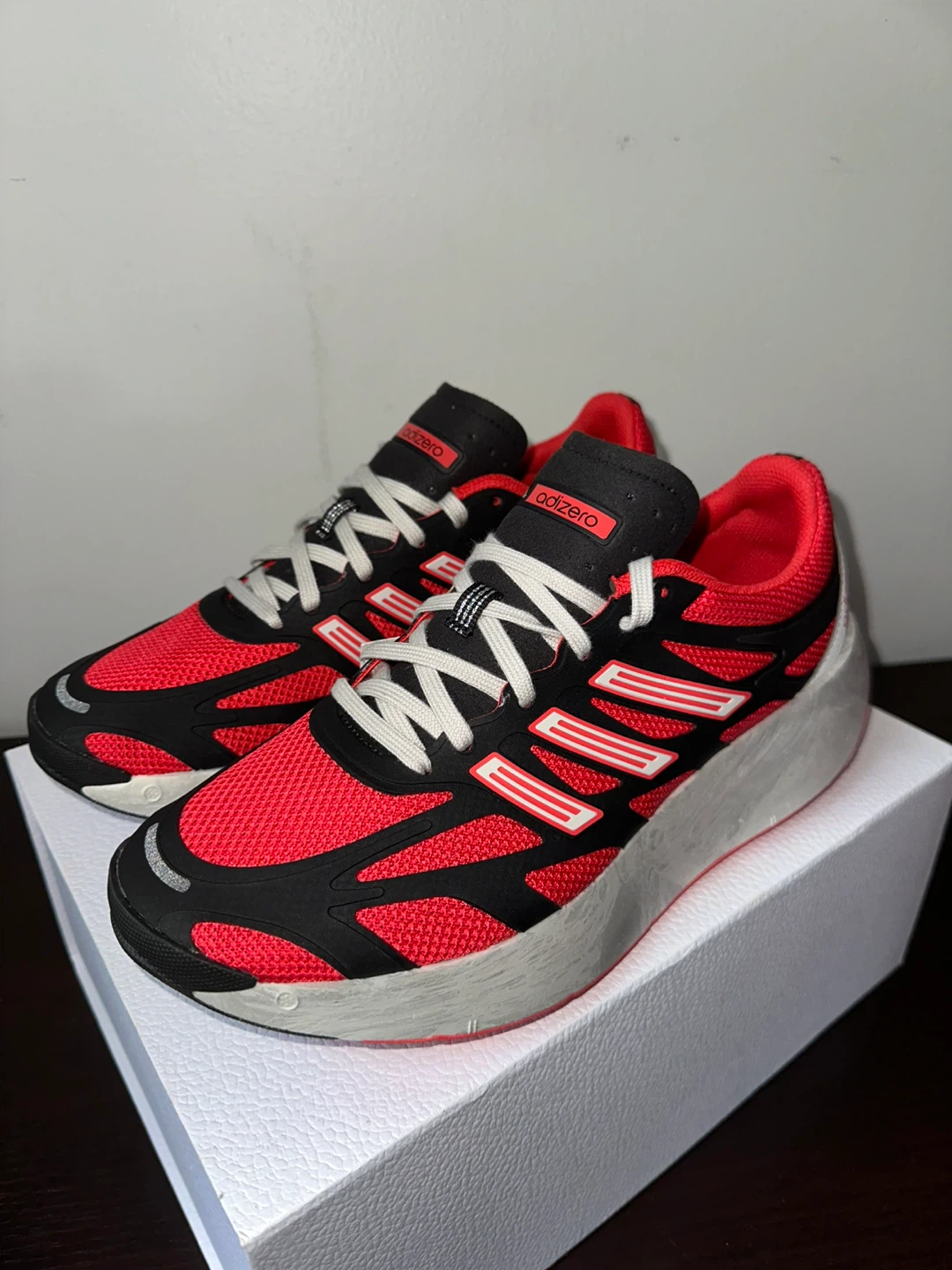 Adidas Adizero Running Shoes - Red/Black - Size 6