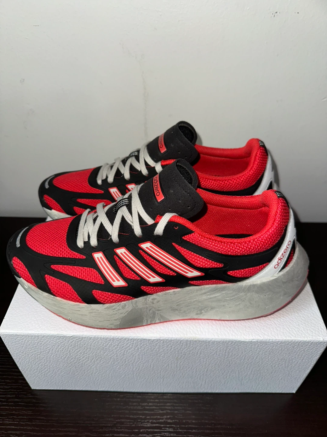 Adidas Adizero Running Shoes - Red/Black - Size 6 - photo 4