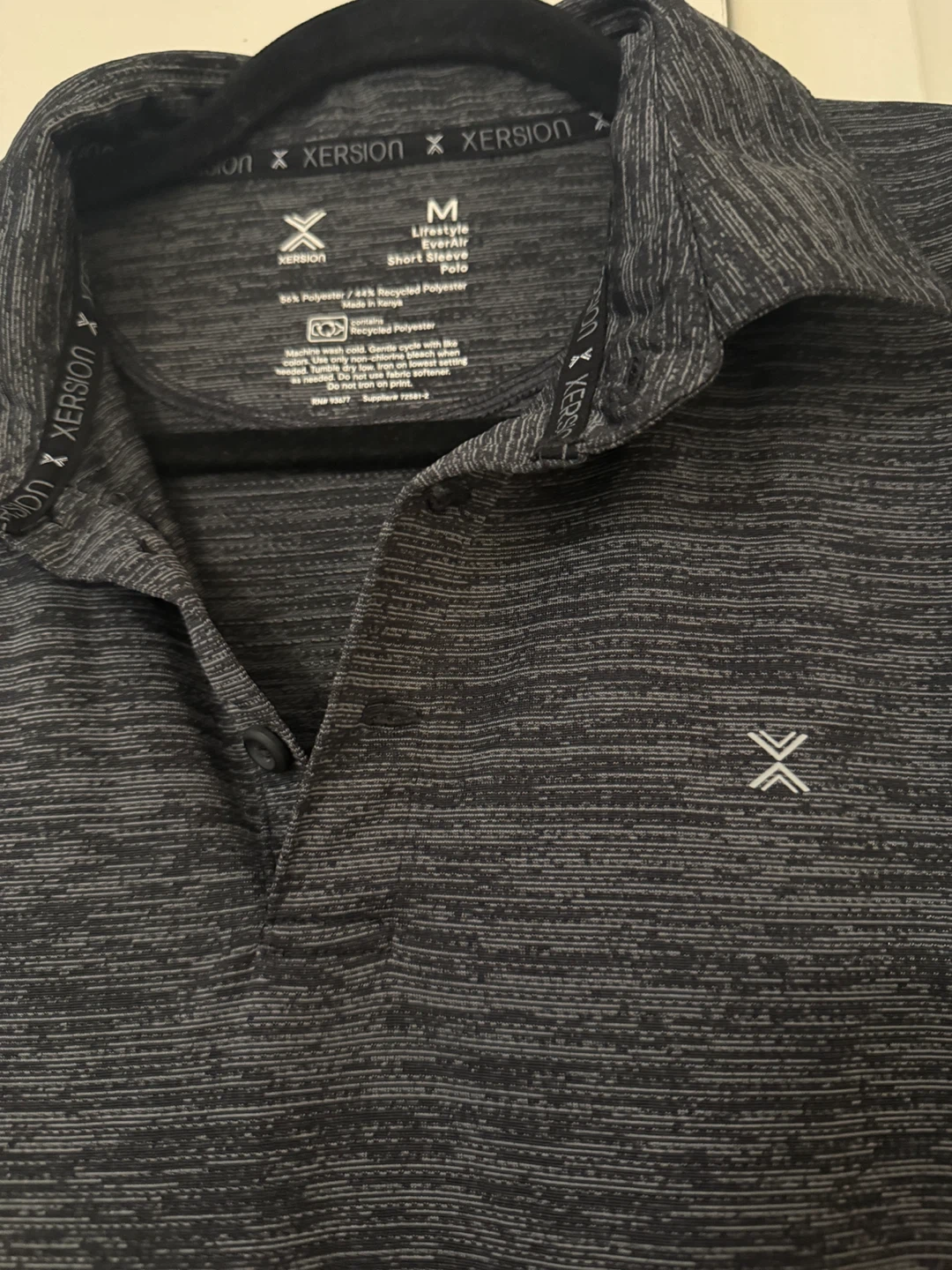 Xersion Men's Lifestyle EverAir Polo Shirt - Grey - Size M - photo 2