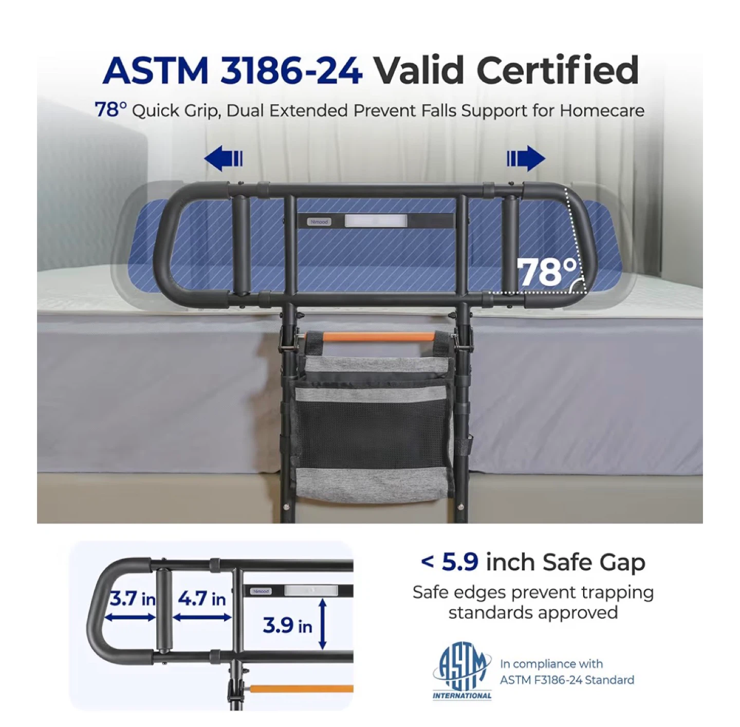 ASTM Certified Bed Rail C5 Pro - photo 4