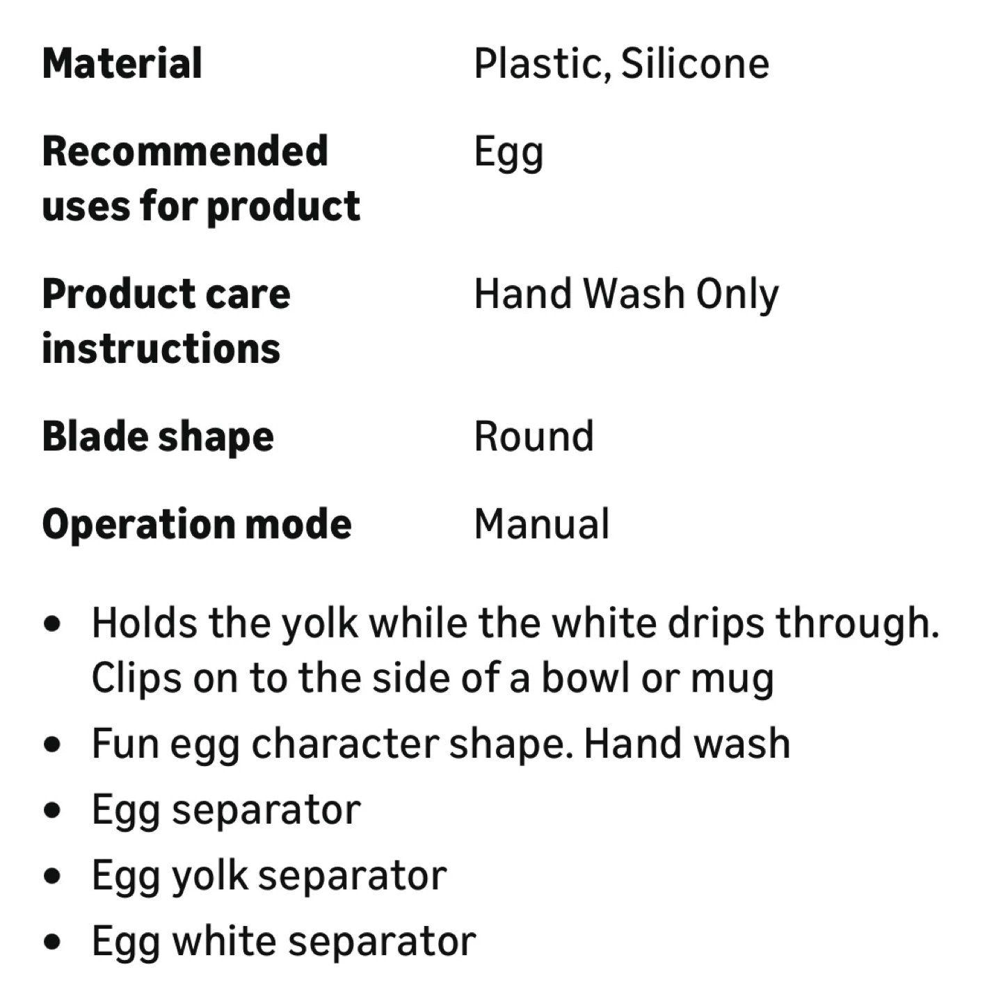 Joie Yolky Egg Separator Kitchen Gadget - photo 5