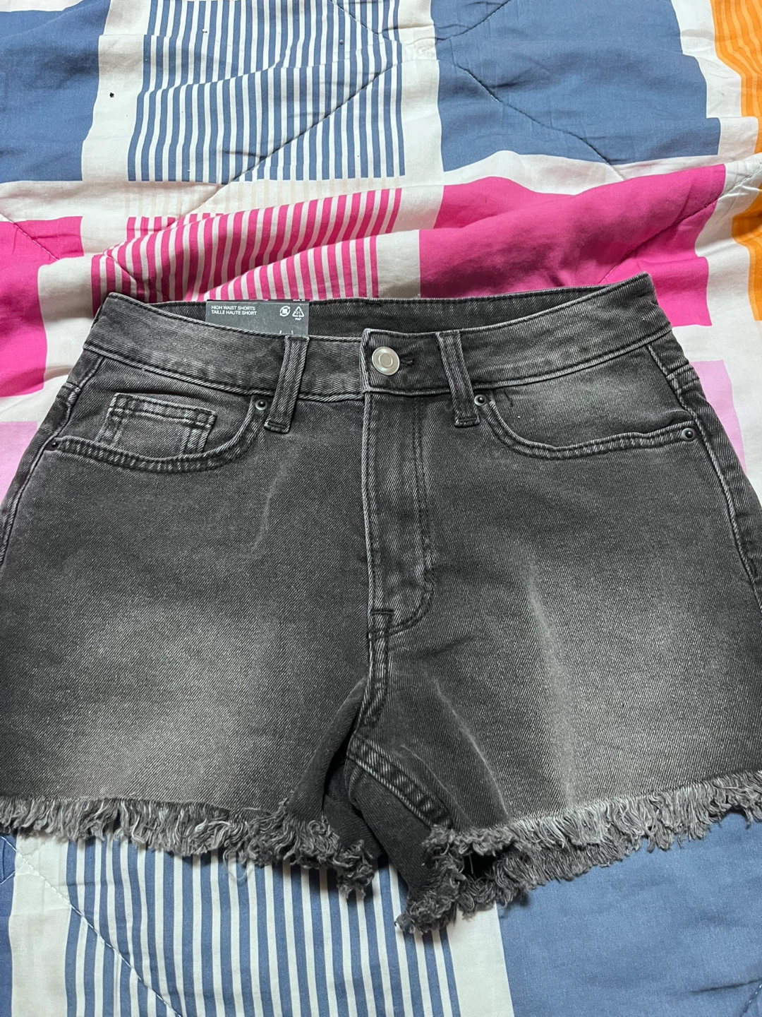 H&M Divided High Waist Denim Shorts