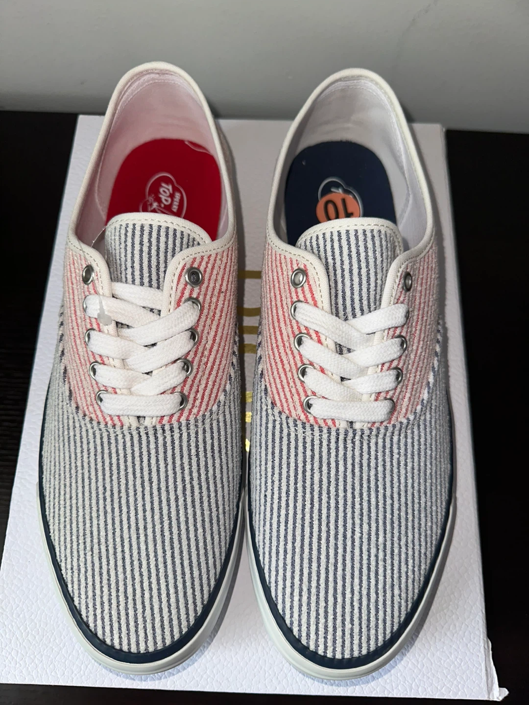 Sperry Top-Sider Striped Canvas Sneakers Size 10 - photo 3