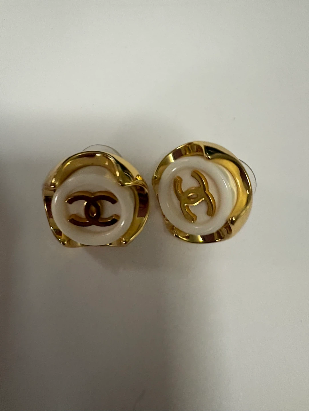 Chanel CC Logo Earrings