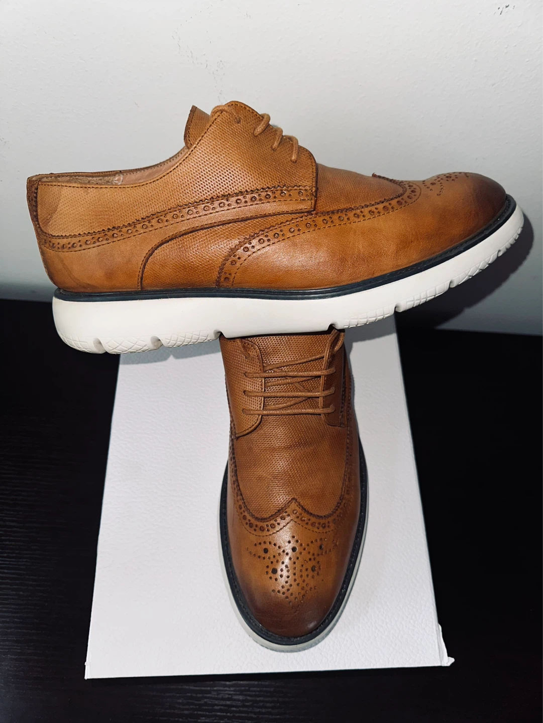 Men's Brown Wingtip Brogues Shoes