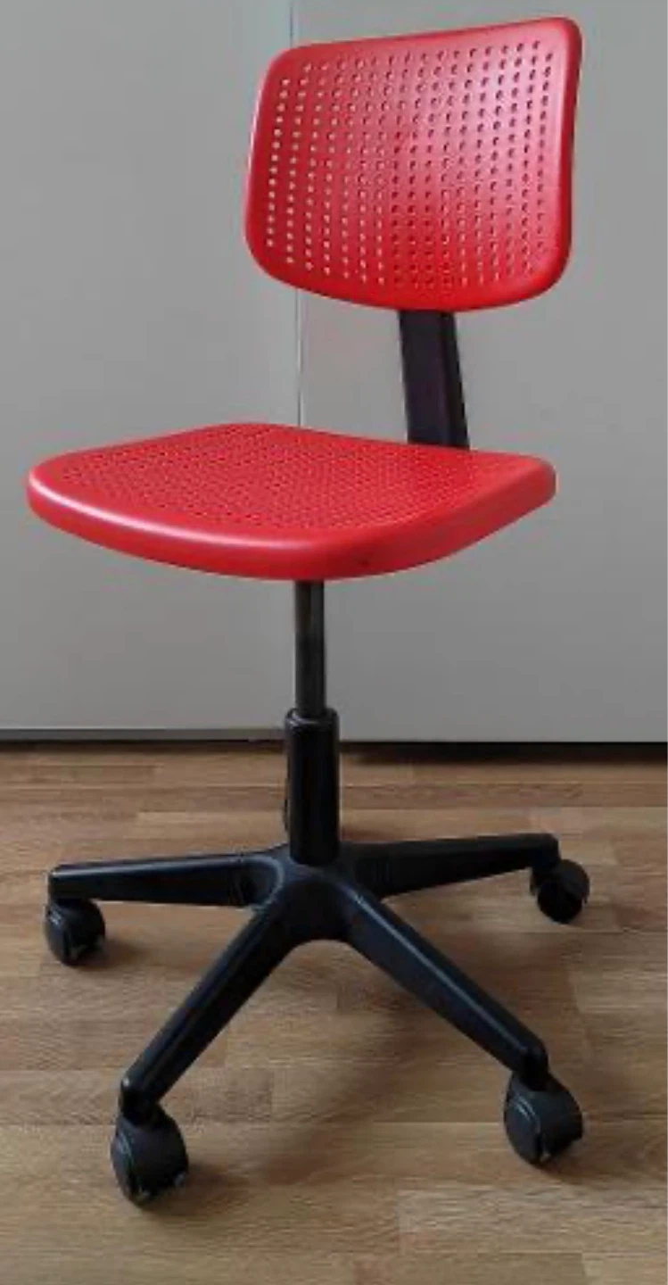IKEA Red Revolving Alker Chair - photo 2