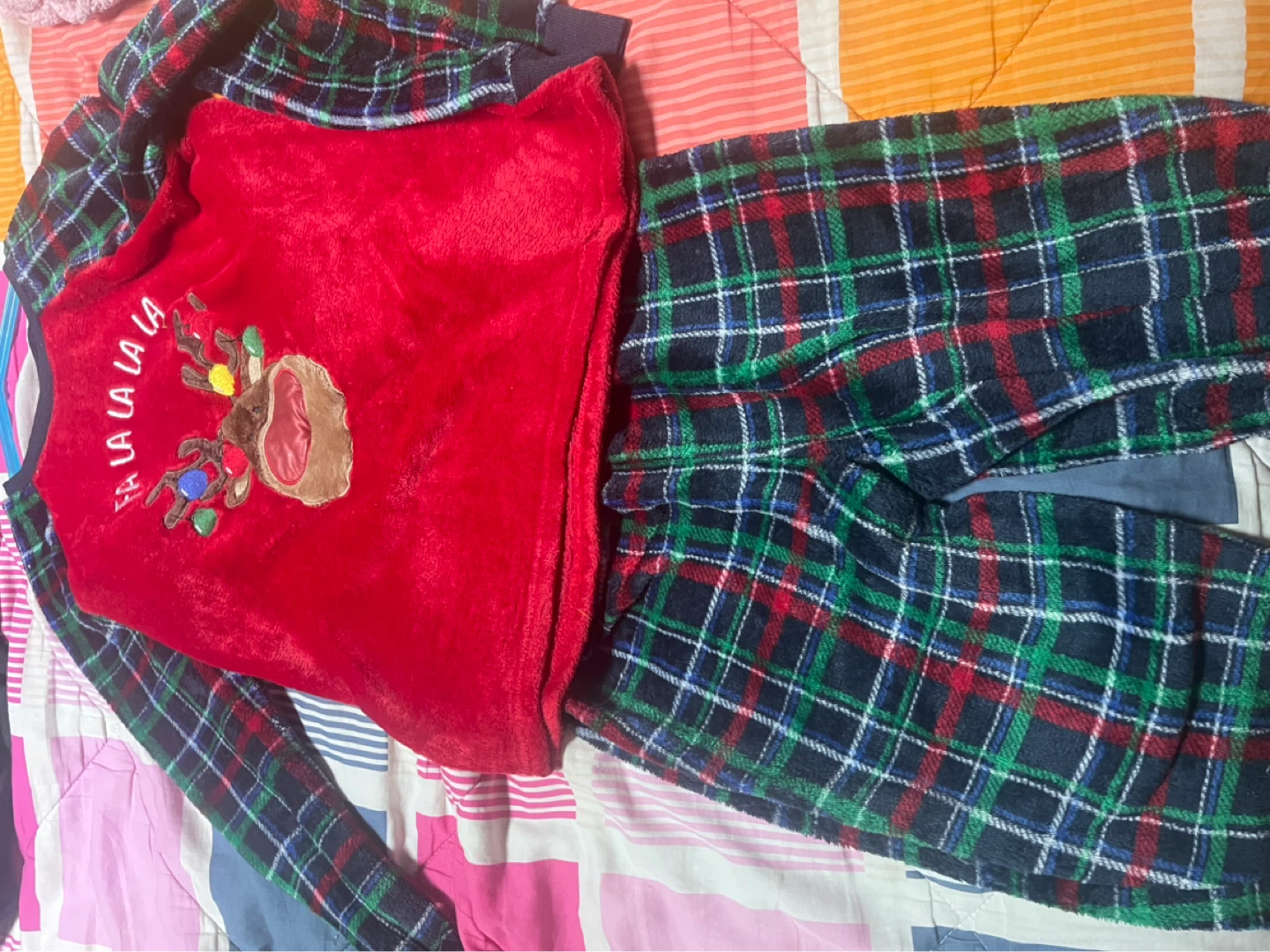 Christmas Pajama Set - Reindeer Fa La La