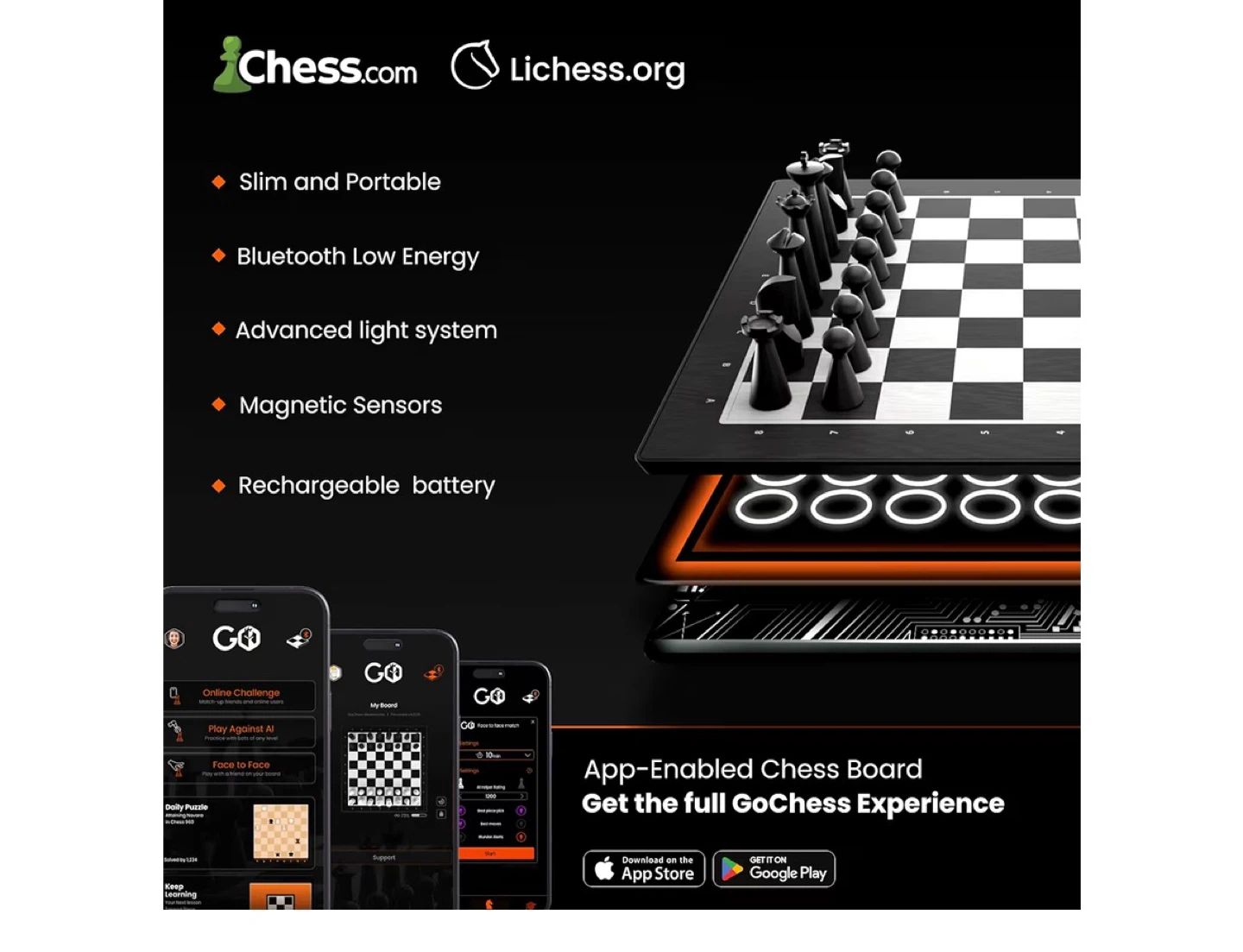 GoChess App-Enabled Smart Chessboard - photo 4